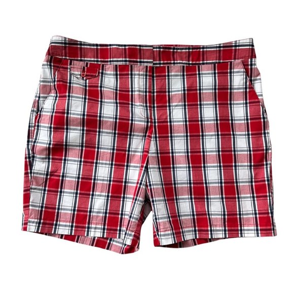 IZOD Checked Shorts SZ 14 - Picture 6 of 8